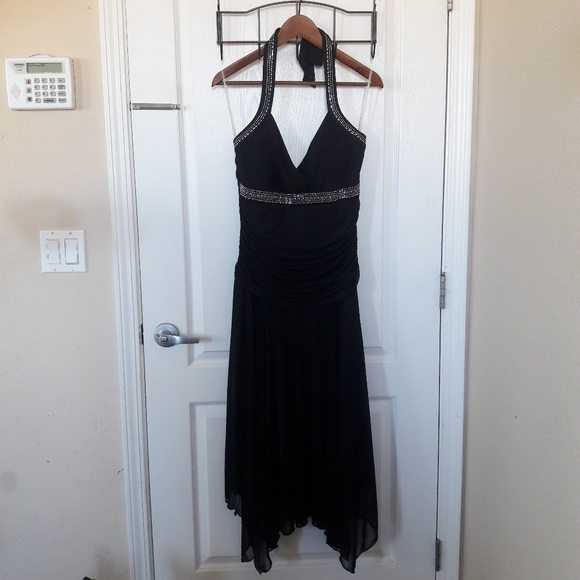 Black Halter Dress - Picture 1 of 8
